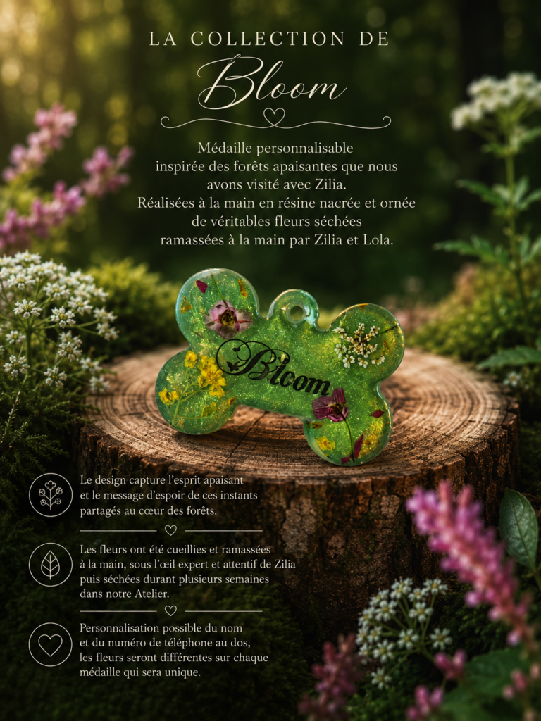 Médaille Personnalisable Collection BLOOM Printemps 2026